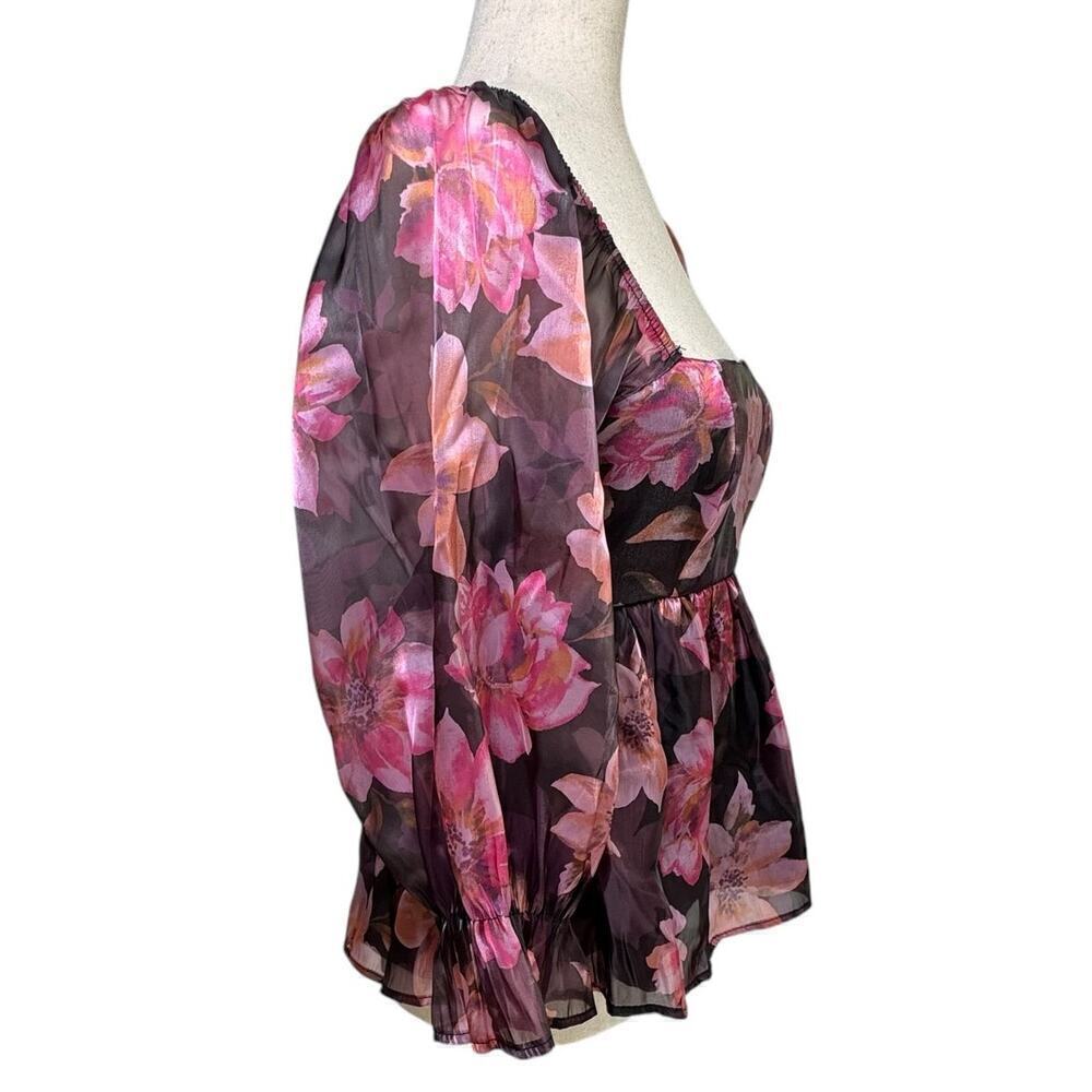 Thirty/Thirty Floral Babydoll Blouse - Size S (NWT) - Picture 2 of 8